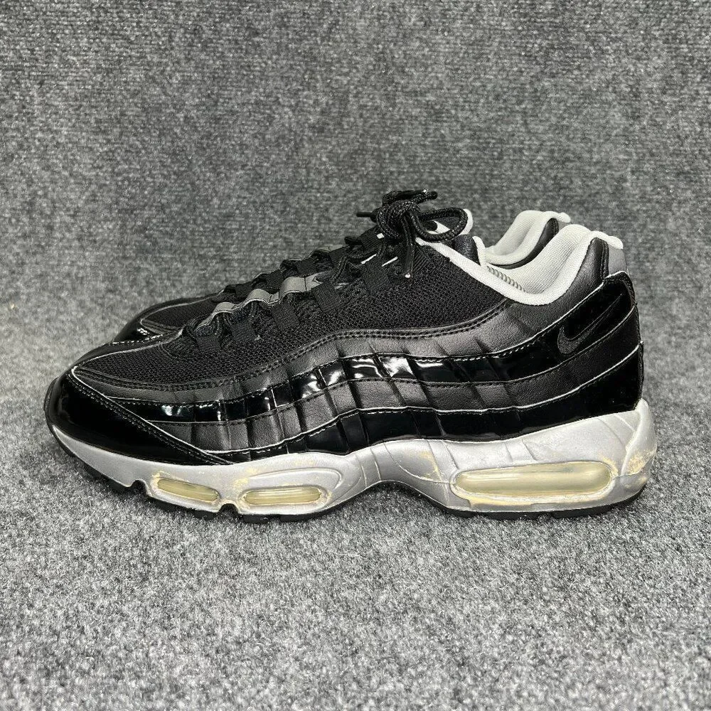 Nike Air Max 95 Shoes Men's Size 12 Black Sliver Vintage Retro Athletic Sneakers